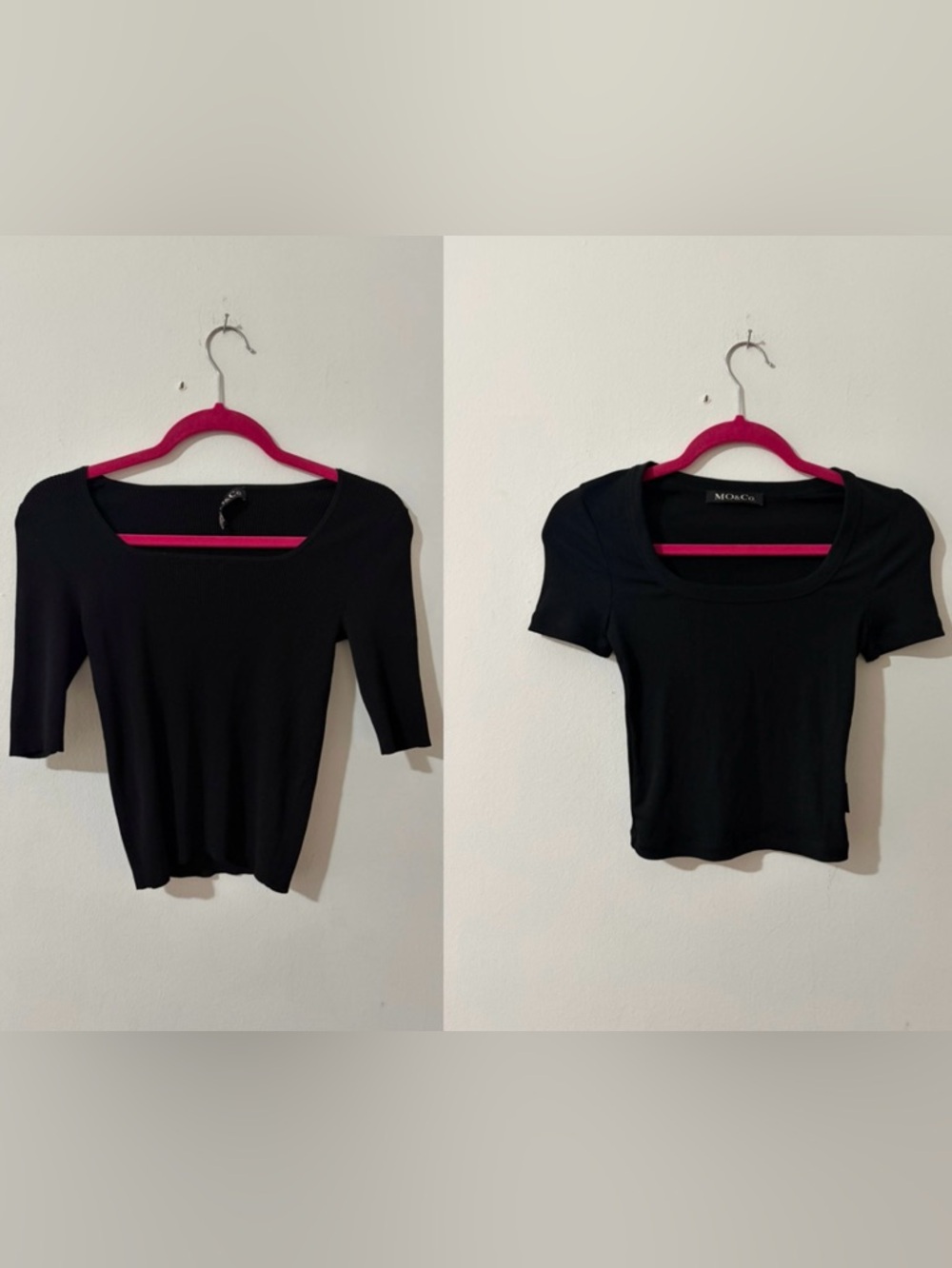 Two MO & Co. Black Tops Bundle